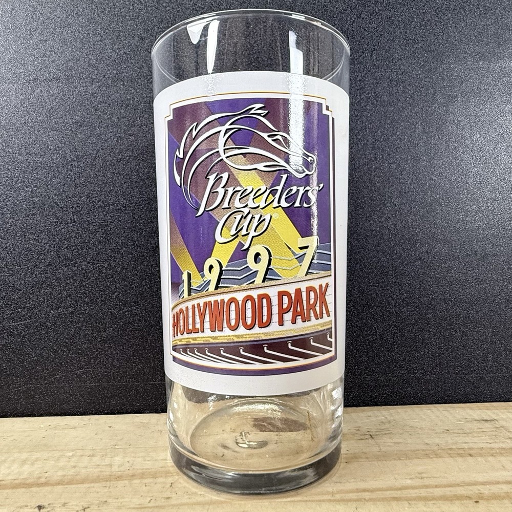 Breeders' Cup Glass 1997 Hollywood Park Collectors Cup Horse Racing Souvenir